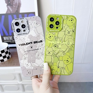 เคสโทรศัพท์มือถือ สัมผัสคล้ายผิวหนัง ลาย Bearbrick สําหรับ iphone 14 Pro Max i14 plus 13 Pro Max i13 13pro 11 Pro Max i11 X XR Xs Max 12 Pro Max