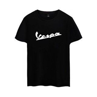 แฟชั่น✐♚◎รถจักรยานยนต์ vespa All-Match Casual เสื้อยืดหลวม Plus ขนาดผู้ชายผ้าฝ้ายแขนสั้นเสื้อคู่เด็ก xxs-4xl