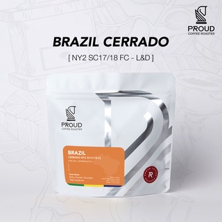 เมล็ดกาแฟคั่วกลางอ่อน Brazil Cerrado NY2 sc17/18 FC : ❤ Fine Cup Special ❤  for Espresso and Filter (200 g)