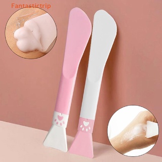 Fantastictrip 1Pc Professional Double Head Makeup Brushes Silicone Face Mask Brush Makeup Tool Fashion