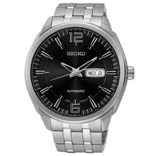 SEIKO Jumbo Size Automatic Mens Watch สายสแตนเลส รุ่น SNKN47K1 (สีเงิน / สีดำ)