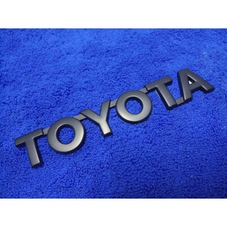 B.S.D โลโก้ TOYOTA สีดำ 2.5×15.5 cm 1ชิ้น