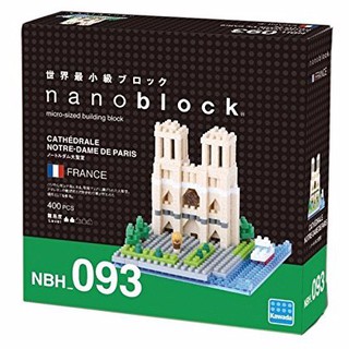 ของแท้จากญี่ปุ่น🧡 Kawada NBH_093 Nanoblock Cathedral Notre-Dame De Paris France ตัวต่อนาโนบล็อคมหาวิหารน็อทร์-ดาม