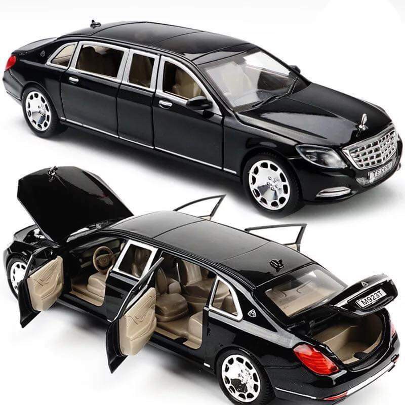 IRON DISPLAY MODEL CAR MERCEDES-BENZ MAYBACH S600 1:24 XLG (สีดํา) [FAVORITE SHOP]