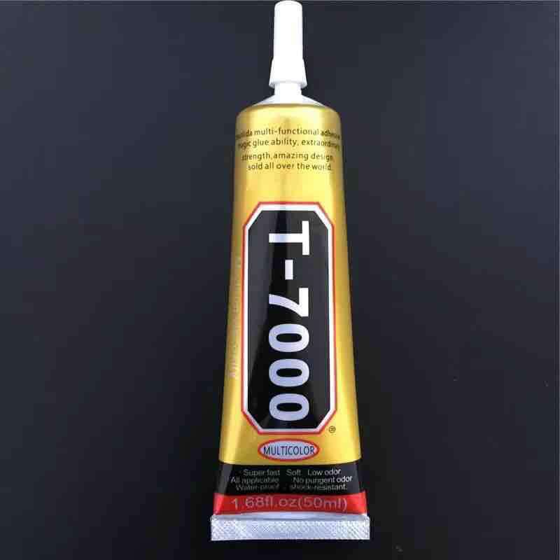 T7000 110 มิลลิลิตรกาวอเนกประสงค์ Rhinestone DIY โทรศัพท์กรอบเรซินอีพ็อกซี่ซีล Super สีดำกาว T-7000 