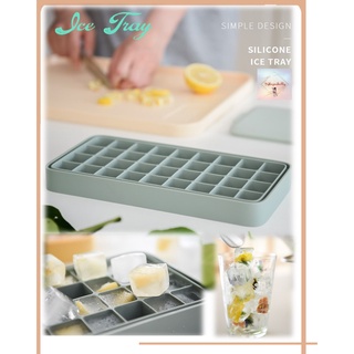 SH125 ถาดน้ำแข็งซิลิโคน พร้อมฝาปิด Ice Tray บล็อคทำน้ำแข็ง เครื่องดื่ม