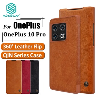 NILLKIN เคสโทรศัพท์หนัง แบบฝาพับ สําหรับ OnePlus 10 Pro 360° เคสกันกระแทก รวมทุกอย่าง