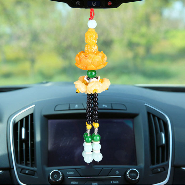 ขี้ผึ้งผึ้ง KuanYin 36ซม. เครื่องรางยันต์ จี้โชคลาภอัตโนมัตินําโชค