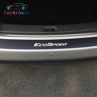 สติกเกอร์คาร์บอนไฟเบอร์ ป้องกันรอย สําหรับติดกันชนหลังรถยนต์ Ford Ecosport