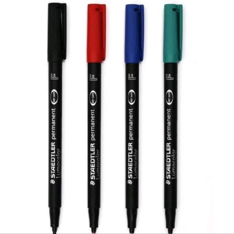 ปากกาเขียนแผ่นใส ลบไม่ได้ STAEDTLER 318 หัวF ขนาด 0.6 มม.