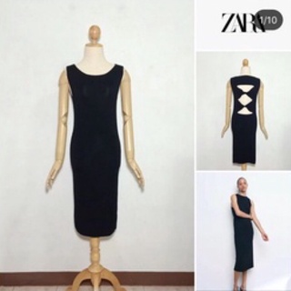 ZARA knitting dress size M สีดำ อก 32-34 เอว 26-27 สะโพก 35-37 สวยค่ะ ยืดตามตัว