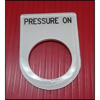 ป้ายเนมเพลท ตู้คอนโทรล ( Pressure On) แพ็ค5