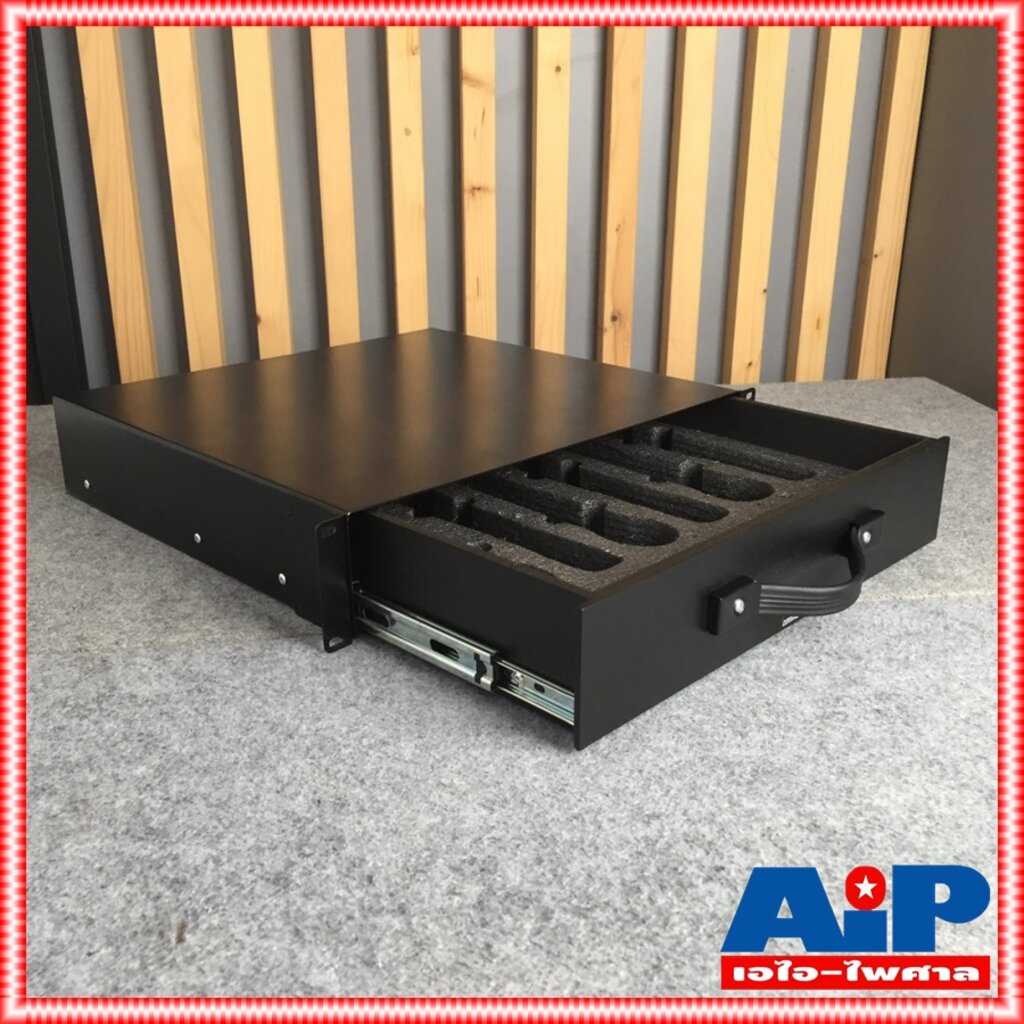 COMPACT DR2616 ลิ้นชักRACK 2U 16นิ้ว+โฟม ลิ้นชักRACK ใส่ไมค์ กล่องลิ้นชัก ลิ้นชักใส่ของ กล่องลิ้นชัก