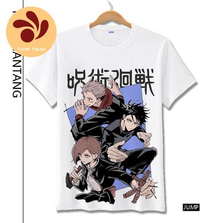 มหาเวทย์ผนึกมาร jujutsu kaisen โกโจซาโตรุ เสื้อยืด▽﹊۞Conjuration back to war เสื้อยืด Wujo Goryu knotweed Yourin สุนั