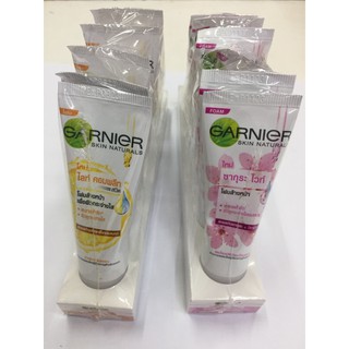 GARNIER FOAMโฟมล้างหน้ากานีเย่1แพ็คมี6หลอด15ml.(ขายยกแพ็ค)