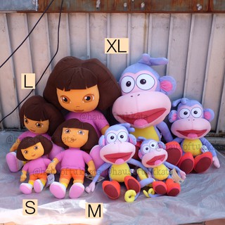 ตุ๊กตา Dora ดอร่า &amp; Boots ลิงบู๊ทส์ S/M/L/XL Dora the Explorer โดรา ดอรา โดร่า ลิง บู๊ทส์