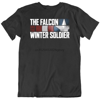 เสื้อยืดผ้าฝ้าย 100% พิมพ์ลาย Falcon and The Winter Soldier Tv Show Fan LHZYสามารถปรับแต่งได้