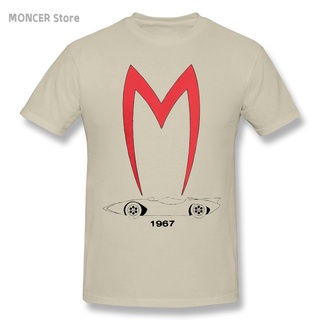 เสื้อยืดครอปเสื้อยืดคอกลม แขนสั้น ผ้าฝ้าย 100% พิมพ์ลายมังงะ Mach 5 1967 Speed Racer แฟชั่นคู่รัก สําหรับผู้ชาย และผู้หญ