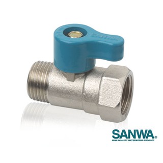 มินิบอลวาล์ว ผ.ม. (เกลียวนอก-เกลียวใน) SANWA 1/2"