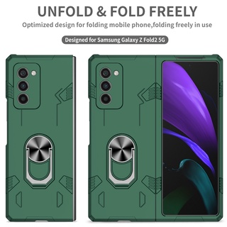 Yyn เคสโทรศัพท์มือถือแบบแข็ง กันกระแทก พร้อมแหวนแม่เหล็ก สําหรับ Samsung Galaxy Z Fold 2 5G Z Fold 2 5G