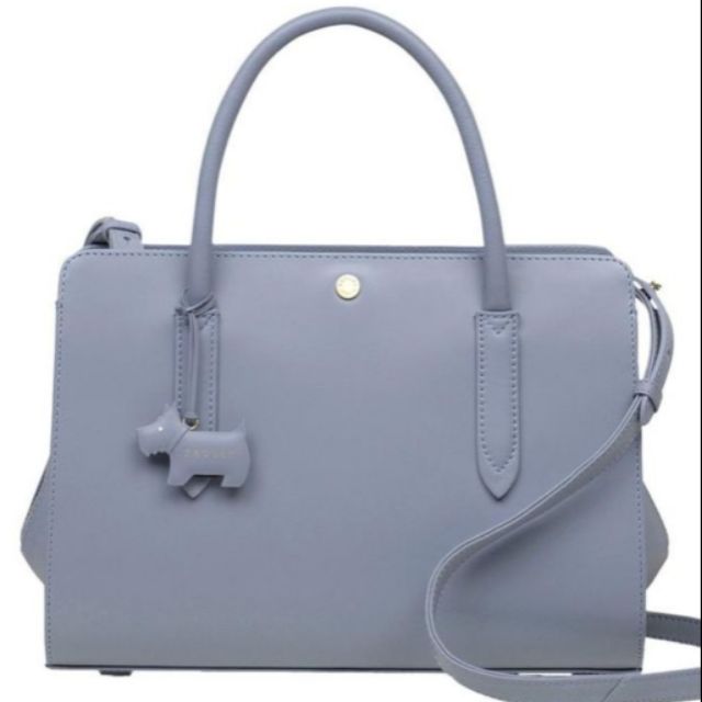 กระเป๋ามือสอง Radley London รุ่น Liverpool Street ของแท้ สีฟ้าอมเทา ส่งemsฟรี