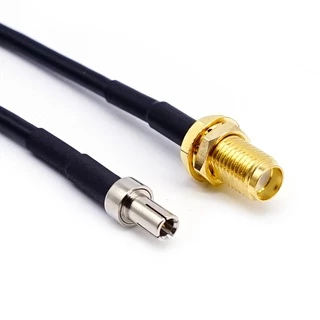 1pc TS9 ตรง RP-SMA หญิง Pigtail Connector อะแดปเตอร์สาย RG174 สาย Coaxial 20 ซม.
