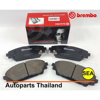 ผ้าเบรกหลัง BREMBO รุ่น BLACK สำหรับ  MAZDA CX-3  SKYACTIVE 2.0 1.5XD Crossover   ปี 15-&gt; (1เซต 2ชิ้น)