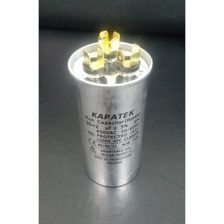 คาปาซิเตอร์ แคปรันแอร์ KAPATEK 30+2 uF 450 V 3 ขั้ว