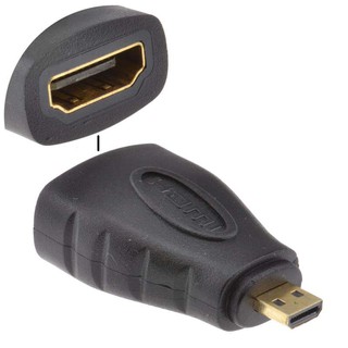 HDMI Female to micro HDMI Male F/M Adapter 1080P (Black)