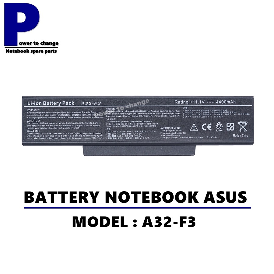 BATTERY NOTEBOOK ASUS A32-F3 / แบตเตอรี่โน๊ตบุ๊ค เอซุส เทียบ (OEM)