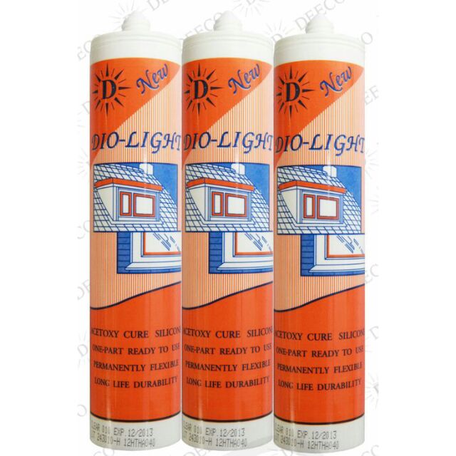 กาวซิลิโคนซีแลนด์ DIO LIGHT สีขาว สีดำ สีใส สีอลูมิเนียม