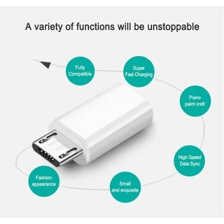 【12 รูปแบบ ABS】Type-C to Micro USB to Ligh to Type C to Micro อะแดปเตอร์ เข้ากันได้กับตัวแปลง Android ซิงค์ข้อมูล สายชาร์จ เชื่อมต่อ