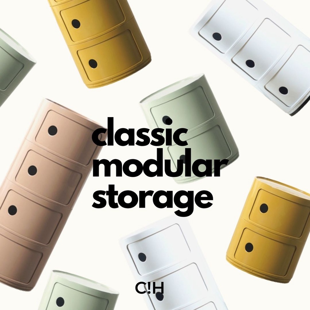 ” พร้อมส่งบางสี ” ✨ชั้นวางของทรงกลม✨CLASSIC MODULAR STORAGE/comfyhomies/