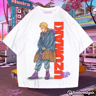 [S-5XL]เสื้อเชิ้ต ขนาดใหญ่ | เสื้อยืด ลายการ์ตูนนารูโตะ UZUMAKI สไตล์ | เสื้อยืด โอเวอร์ไซซ์ | เสื้อยืด ขนาดใหญ่ พิมพ์ลา