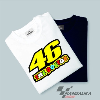 เสื้อยืดคอกลมเสื้อยืด ลาย Valentino rossi vr46 vale motogp valeyelowS-5XL