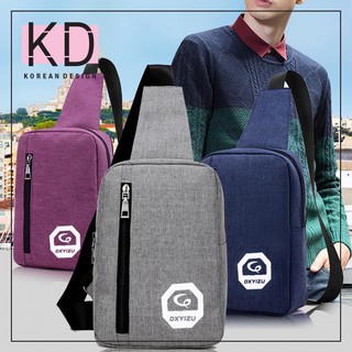 Korean KD-M05 กระเป๋าสะพายและ กระเป๋าคาด อก สำหรับผู้ชายผู้ชาย คาดอก Canvas พร้อมส่ง