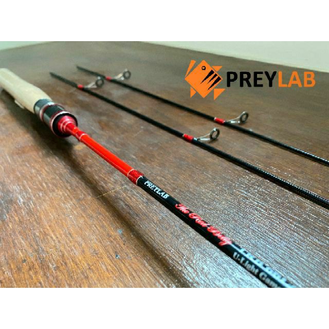 คัน UL ปลาย Solid แถมปลาย 2 อัน โคตรเหนียว The Red Belly คันเบ็ด Customจาก PREYLAB ตกปลา UL Finesse 