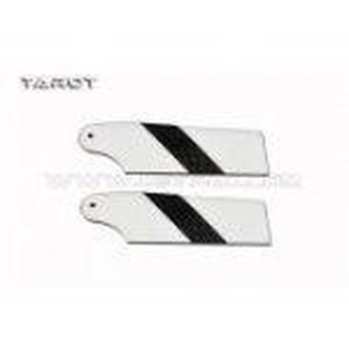 450 FBL TL : 450 Carbon Fiber Tail Blade B&amp;W