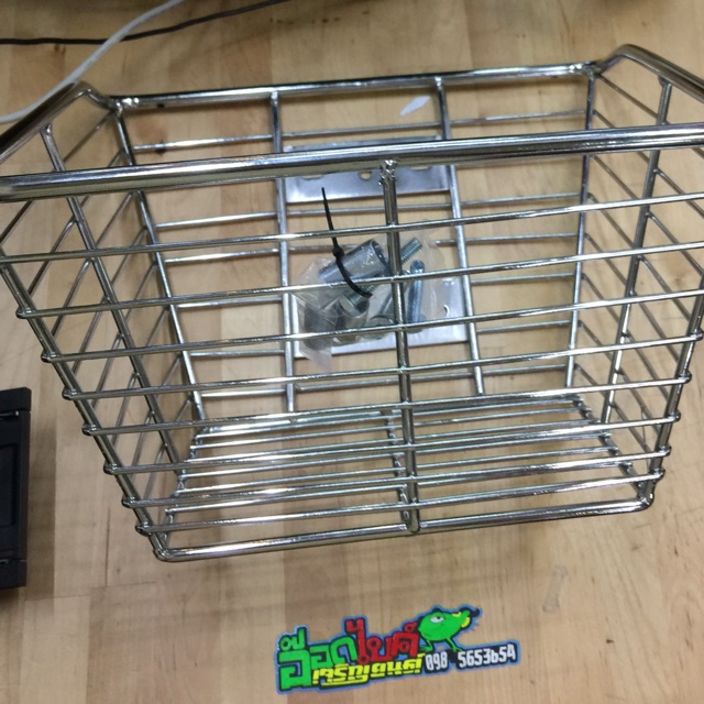 ตะกร้าหน้าชุบใส่ W110-i/125เก่า& DREAM SUPER CUP ชุบ***สินค้าแต่ละรอบมาแตกต่างกัน***