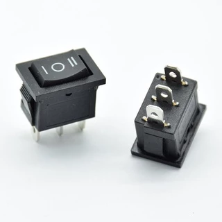 (1ตัว) สวิตช์ (จิ๋ว) เปิด/ปิด KCD11 KCD5 ขนาด 10x15 mm 250V 3A 2ขา 3ขา Button Switch ON OFF AC Power Switches KCD11-101
