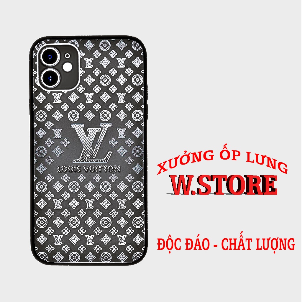 LV เคสโทรศัพท์แบบนุ่มและยืดหยุ่นพร้อมพิมพ์ตัวอักษร LV สีเงาสําหรับ Iphone 5 ถึง 12 Promax BRD2021032