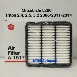 [ทักแชท แจกโค้ดลด] กรองอากาศ Mitsubishi L200 Triton 2006/2011-2014 Pajero ไทรตัน ปาเจโร่ A-1517