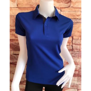 เสื้อโปโลปกเชิ๊ต สีน้ำเงิน เสื้อโปโลราคาถูกที่สุด ขายส่งเสื้อโปโล ขายโปโลถูกมาก เสื้อคอปกผ้าดี