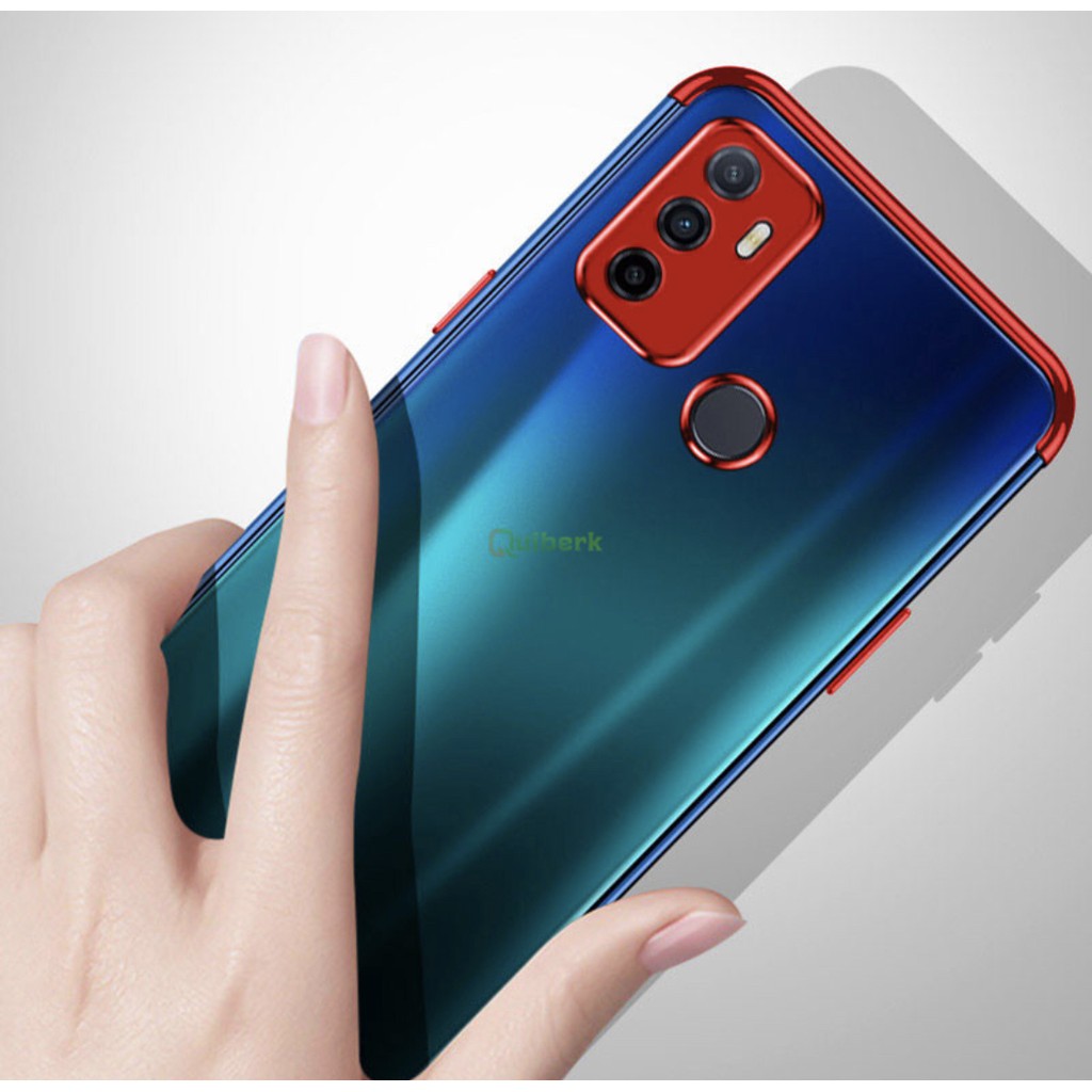 Case OPPO A53 2020 เคสออฟโป้ เคสนิ่ม ขอบสีหลังใส เคสกันกระแทก สวยและบาง TPU CASE เคสซีลีโคน สินค้าใหม่ ส่งจากไทย - รูปที่ 4