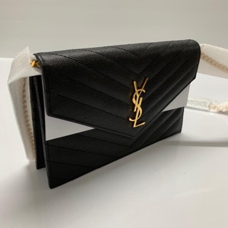 Ysl woc 7 black ghw with chain