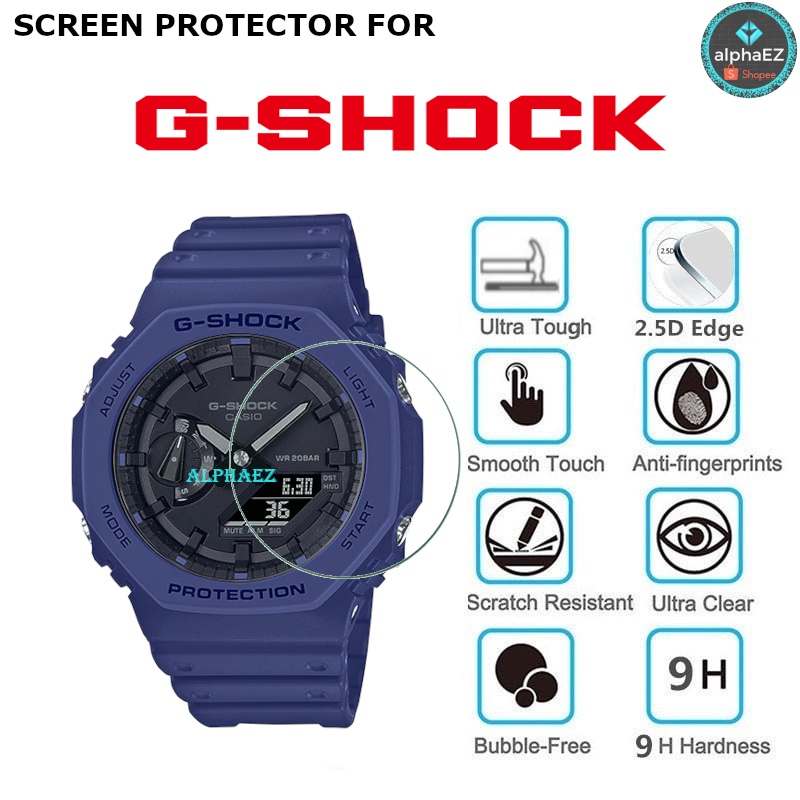 Casio G-Shock GA-2100-2A Casioak TMJ Series 9H ฟิล์มกระจกนิรภัยกันรอยหน้าจอ GA2100
