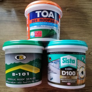 ROOFSEAL รูฟซีล TOA SISTA BOSNY สีขาว WHITE บรรจุ1KG. กันน้ำรั่วซึม หลังคารั่ว คอนกรีต ไม้ เมทัลชีท อลูมิเนียม เฌอร่า