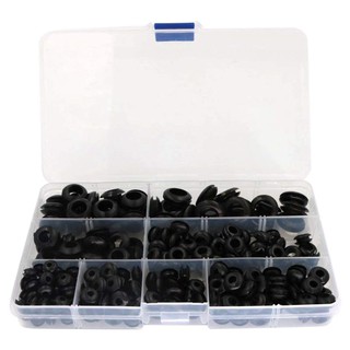 260pcs Rubber Grommet Assortment Wiring Coil Wire Gasket M3 / M4 / M5 / M6 / M8 / M10 / M12