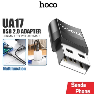 อแดปเตอร์ Hoco รุ่น UA-17 ตัวแปลง USB 2.0 to Type-C หัวแปลง CONVERTER ADAPTER ถ่ายโอนข้อมูลได้อย่างรวดเร็ว