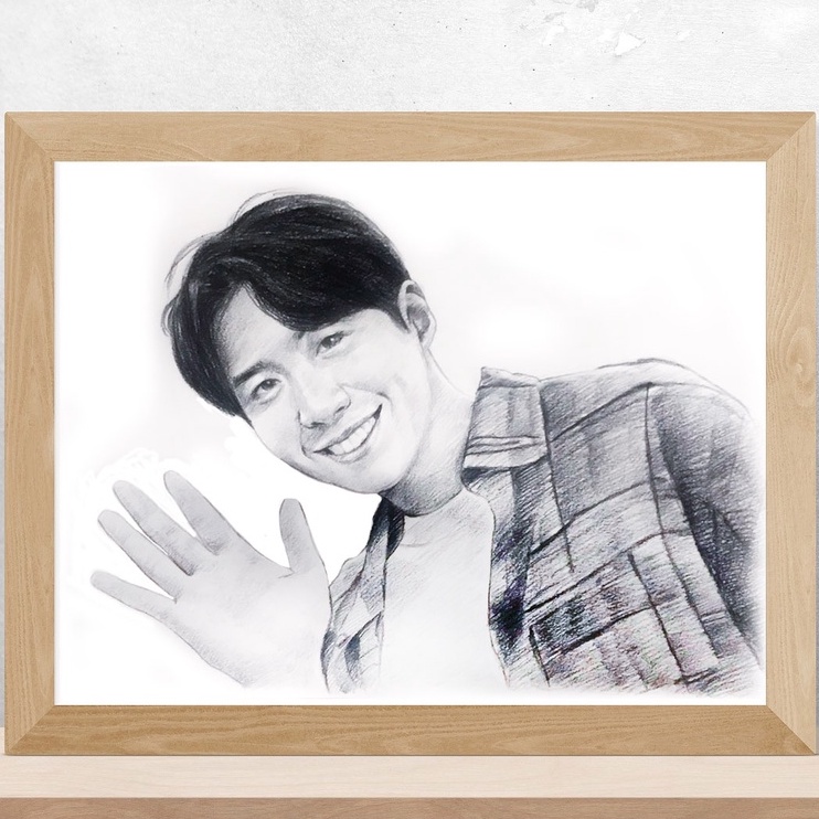 🔥ภาพเหมือนดินสอ ขาว- ดำ แรงเงา🔥 วาดมือ ศิลปะ  ของขวัญของที่ระลึก ของขวัญวันเกิด รับปริญญา.❣️❣️